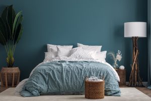 Dark,Green,Bedroom,Interior,Background,,3d,Render